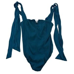 INTIMATELY FREE PEOPLE Lola Teal Bodysuit XS
